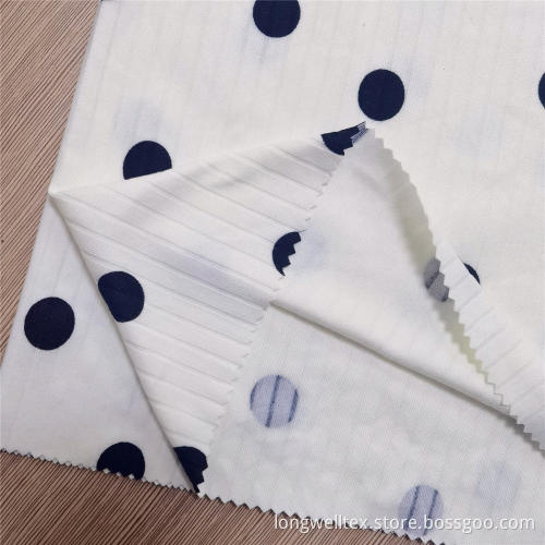 Comfortable Polyester Rayon Spandex Rib Knitted Fabric